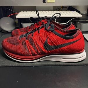 Red Nike Flyknit Trainer Size 13